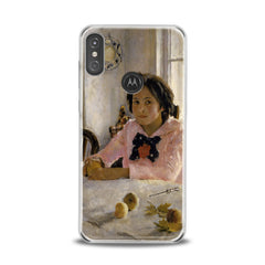 Lex Altern TPU Silicone Motorola Case Girl with Peaches