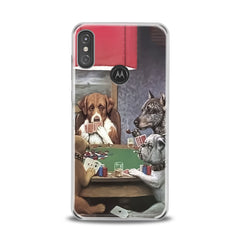 Lex Altern TPU Silicone Motorola Case Dogs Playing Poker