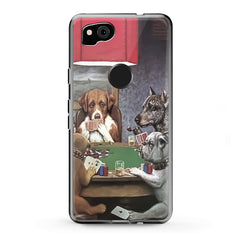 Lex Altern TPU Silicone Google Pixel Case Dogs Playing Poker