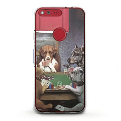 Lex Altern TPU Silicone Google Pixel Case Dogs Playing Poker