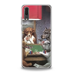 Lex Altern TPU Silicone Huawei Honor Case Dogs Playing Poker