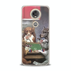 Lex Altern TPU Silicone Motorola Case Dogs Playing Poker