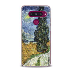 Lex Altern TPU Silicone Phone Case Wheat Field with Cypresses