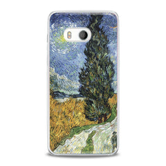 Lex Altern Wheat Field with Cypresses HTC Case