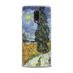 Lex Altern TPU Silicone Phone Case Wheat Field with Cypresses