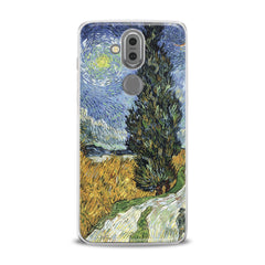 Lex Altern TPU Silicone Phone Case Wheat Field with Cypresses