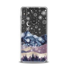 Lex Altern TPU Silicone Motorola Case Snowy Mountain Nature