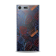 Lex Altern TPU Silicone Sony Xperia Case Travel Pattern