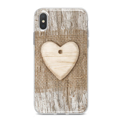 Lex Altern TPU Silicone Phone Case Wooden Heart