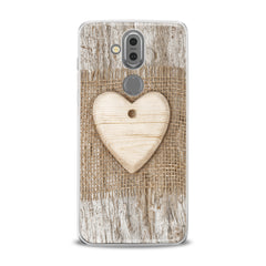 Lex Altern TPU Silicone Phone Case Wooden Heart