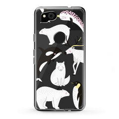 Lex Altern TPU Silicone Google Pixel Case Polar Animals