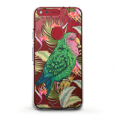 Lex Altern TPU Silicone Phone Case Green Tropical Parrot