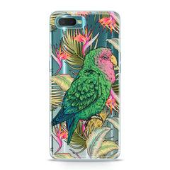 Lex Altern TPU Silicone Oppo Case Green Tropical Parrot