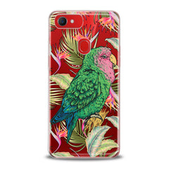 Lex Altern TPU Silicone Oppo Case Green Tropical Parrot