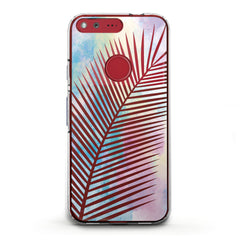 Lex Altern TPU Silicone Phone Case Pearl Tropical Leaf