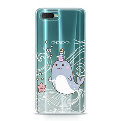 Lex Altern TPU Silicone Oppo Case Cute Narwhal