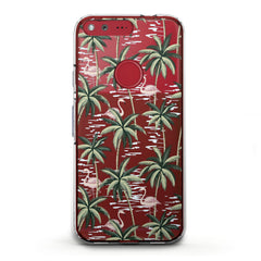 Lex Altern TPU Silicone Phone Case Green Palms