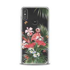 Lex Altern TPU Silicone Motorola Case Floral Flamingo