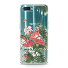 Lex Altern TPU Silicone Oppo Case Floral Flamingo