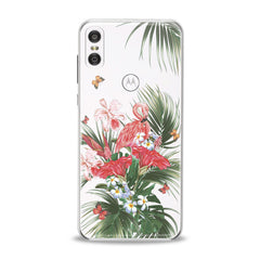 Lex Altern TPU Silicone Motorola Case Floral Flamingo