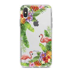 Lex Altern TPU Silicone Phone Case Tropical Floral Flamingo