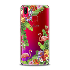 Lex Altern TPU Silicone VIVO Case Tropical Floral Flamingo