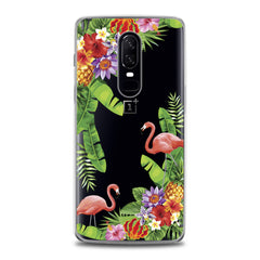 Lex Altern Tropical Floral Flamingo OnePlus Case