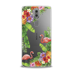 Lex Altern TPU Silicone Phone Case Tropical Floral Flamingo