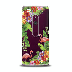 Lex Altern TPU Silicone Sony Xperia Case Tropical Floral Flamingo