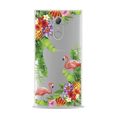 Lex Altern TPU Silicone Sony Xperia Case Tropical Floral Flamingo