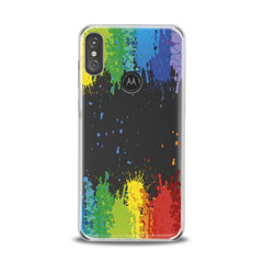 Lex Altern TPU Silicone Motorola Case Paint Splashes