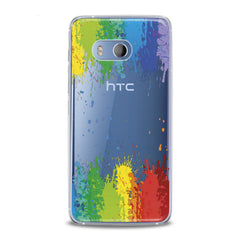 Lex Altern TPU Silicone HTC Case Paint Splashes