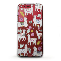 Lex Altern TPU Silicone Google Pixel Case Lama Alpaca