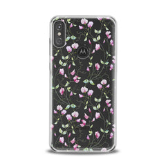 Lex Altern TPU Silicone Motorola Case Pink Floral Pattern