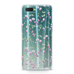 Lex Altern TPU Silicone Oppo Case Pink Floral Pattern