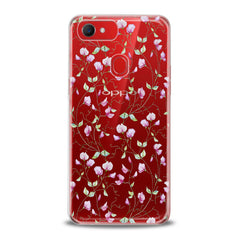 Lex Altern TPU Silicone Oppo Case Pink Floral Pattern