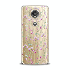 Lex Altern TPU Silicone Motorola Case Pink Floral Pattern