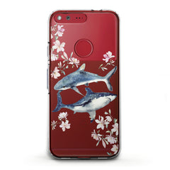 Lex Altern TPU Silicone Phone Case Floral Shark