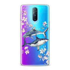 Lex Altern TPU Silicone Oppo Case Floral Shark