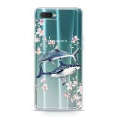 Lex Altern TPU Silicone Oppo Case Floral Shark