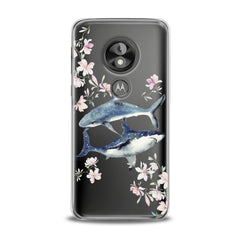 Lex Altern TPU Silicone Phone Case Floral Shark