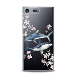 Lex Altern TPU Silicone Sony Xperia Case Floral Shark