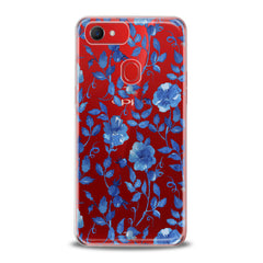 Lex Altern TPU Silicone Oppo Case Blue Flowers Blossom