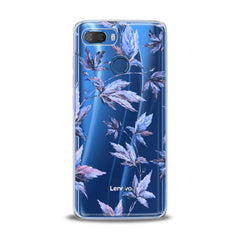 Lex Altern TPU Silicone Lenovo Case Purple Leaves Plants