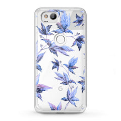 Lex Altern TPU Silicone Google Pixel Case Purple Leaves Plants