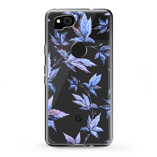 Lex Altern Google Pixel Case Purple Leaves Plants