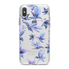 Lex Altern TPU Silicone Phone Case Purple Leaves Plants