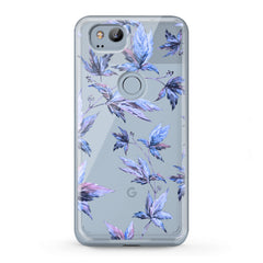 Lex Altern TPU Silicone Google Pixel Case Purple Leaves Plants