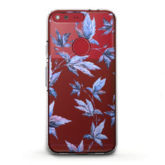 Lex Altern TPU Silicone Google Pixel Case Purple Leaves Plants