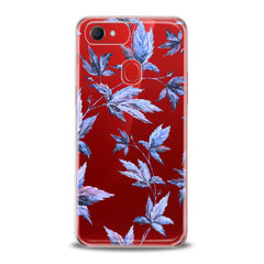 Lex Altern TPU Silicone Oppo Case Purple Leaves Plants